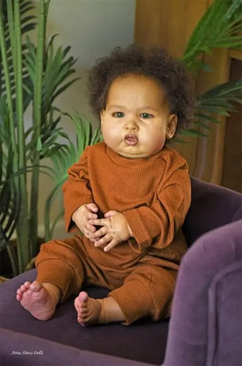 24 Inch Handmade Dark Skin Reb - Baby Products Kit For Newborn ulasan dan harga