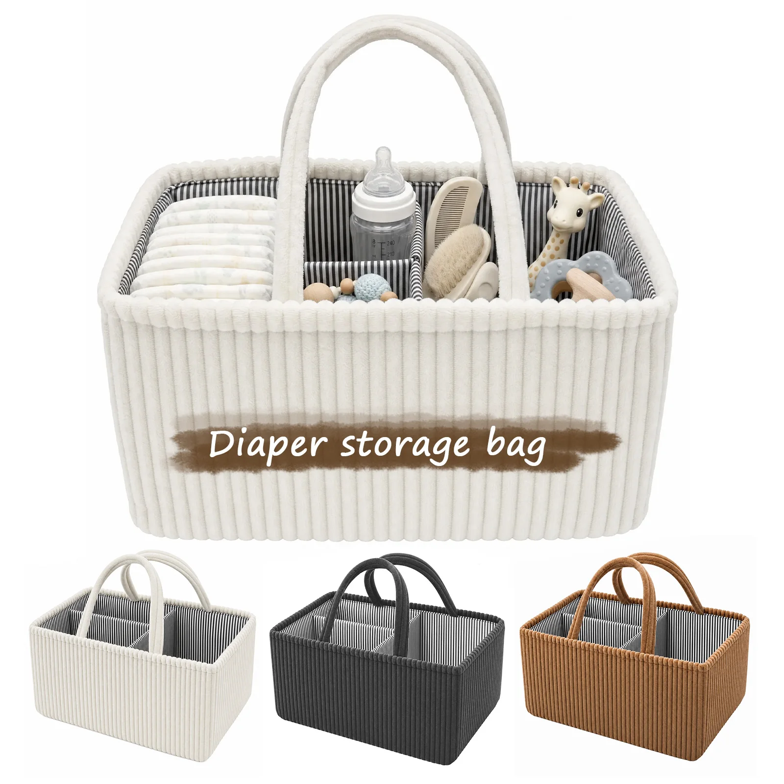 Baby Diaper Caddy Organizer Fo - Baby Products Basket ulasan dan harga