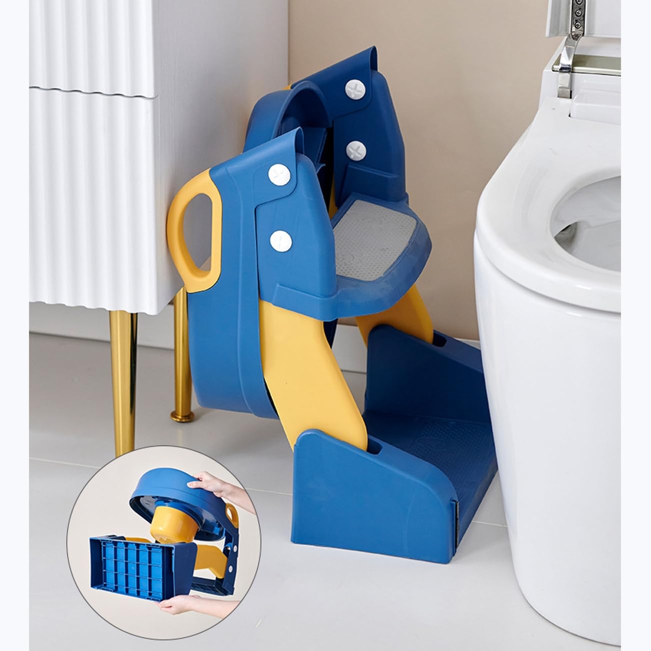 3 in 1 Toddler Training Ladder - Toddler Potty Training Seat ulasan dan harga