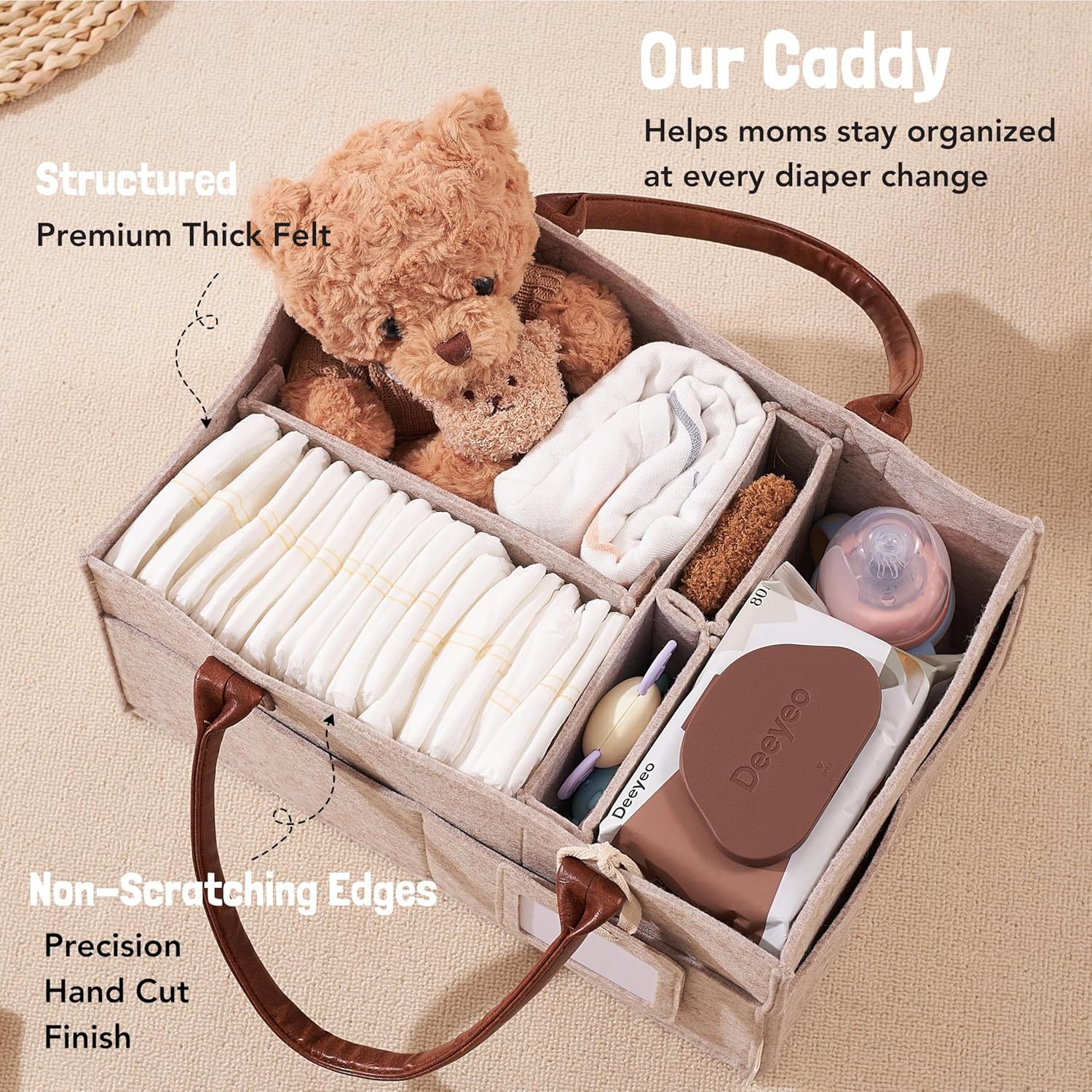 Baby Felt Storage Nursery Orga - Baby Products Basket ulasan dan harga