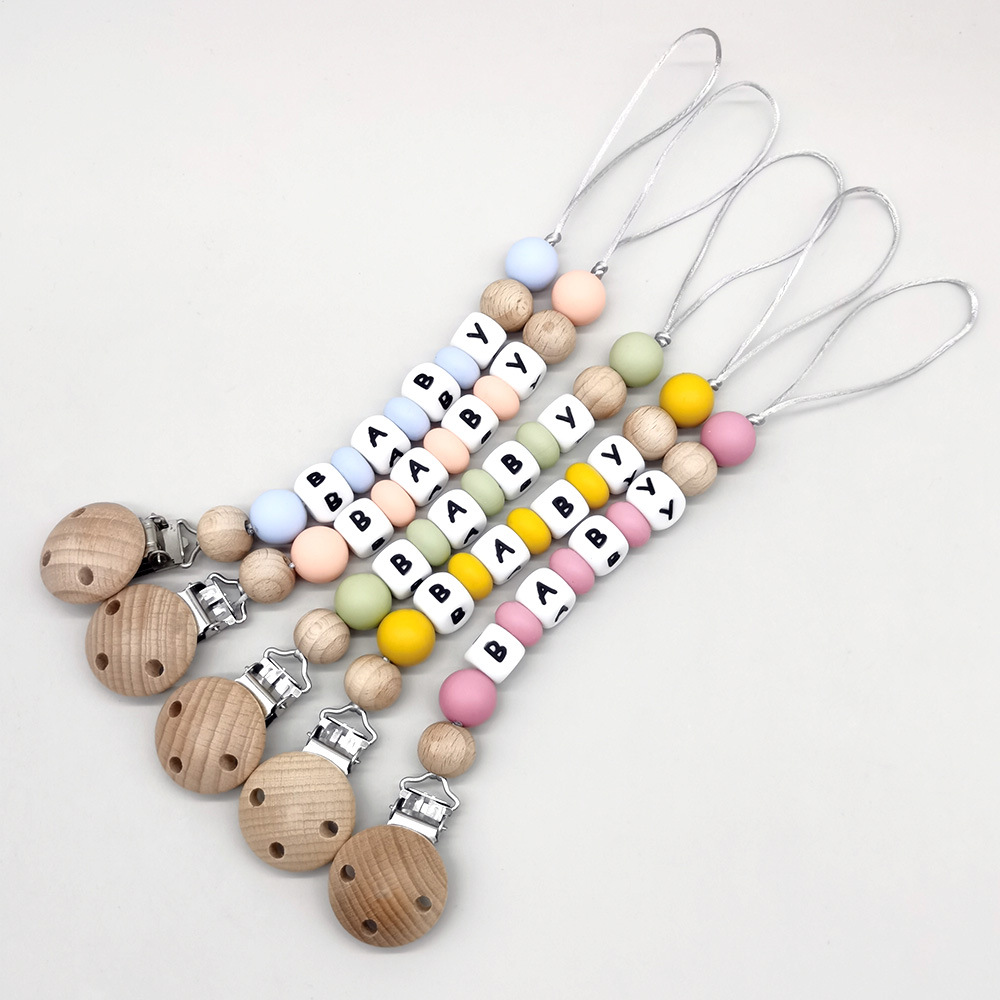 Custom Name Pacifier Clips Cha - Baby Products Toys ulasan dan harga