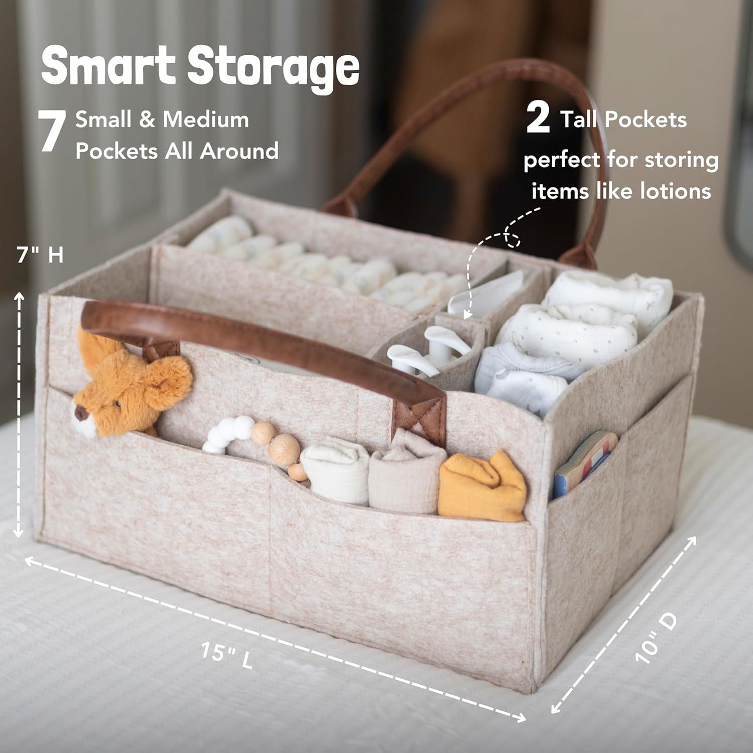 Baby Felt Storage Nursery Orga - Baby Products Basket ulasan dan harga