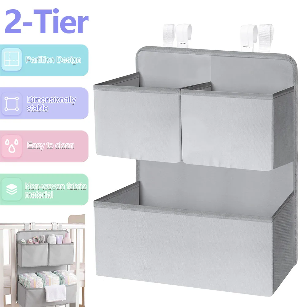 2 Tier Hanging Diaper Organize - Baby Products Basket ulasan dan harga